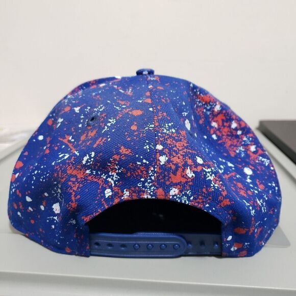 Chicago Cubs New Era Splatter 9FIFTY Snapback Hat Cap Royal Blue /red/white NWT - Picture 4 of 9